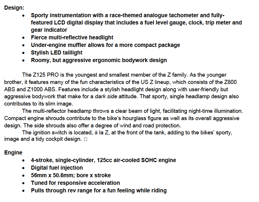 Z124 Information 2